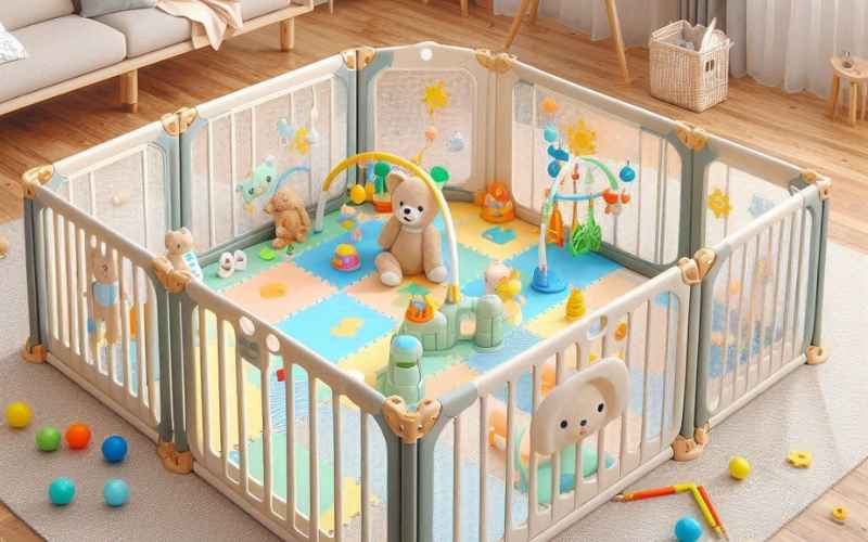 Hukimoyo 16 Panel Playpen: A Safe and Spacious Play Area for Your Little One