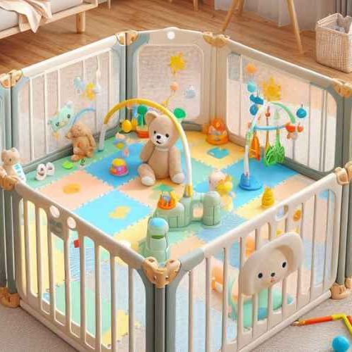 Hukimoyo 16 Panel Playpen: A Safe and Spacious Play Area for Your Little One